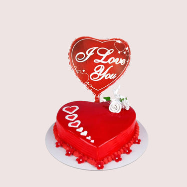 Heart Cake & Balloon